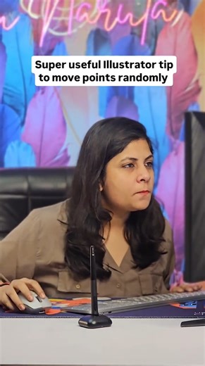 It's an external script that you can download and install, or download and just load like did. Select the points and load script to make them move randomly. Select horizontal or vertical as per your need. Full video on YouTube! #illustratortutorial #learnillustrator #learnai #adobeillustrator #illustratortipsandtricks #illustratorartist #illustratortutorial #lllustratorteacher #illustratortuts #illustrationart #shallunarula | Shallu Narula