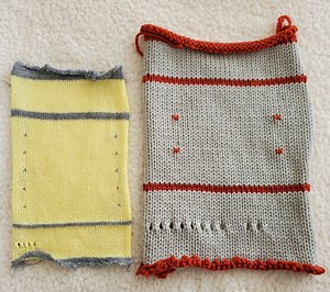 Machine Knit Swatches