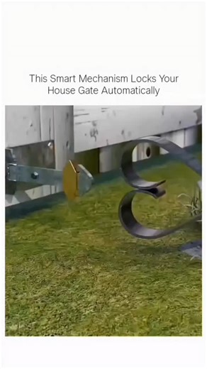 @one9adss on Instagram: "Ever wondered how a house gate can lock itself without keys or electricity? 🔒 This automatic gate locking system uses simple mechanical principles to secure the gate the moment it closes. No power, no buttons—just smart design working silently to keep homes safer. A perfect example of how basic engineering can solve everyday problems efficiently. . . DM for credit and removal . #homeinnovation #viralengineering #sciencefacts #techreels #trending"