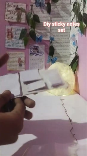 Diy home made sticky note set
