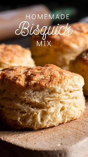 Megan Moos | Homestead Biohacking Bestie on Instagram: "Homemade Bisquick Substitute Ingredient: 6 cup All-purpose flour 3 TBS baking powder 1 TBS sea salt 1 tsp baking soda Directions: Mix all the ingredients thoroughly together. Store in an airtight container in a cool dry location (pantry). To make the biscuits: Use 3 cups biscuit mix and add 1/2 cup butter (softened). Cut the butter with a pastry knife or from until coarse crumbs form. Add in 1 cup of buttermilk or milk. Mix until dough come