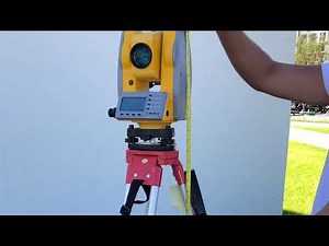 Como usar una estación total