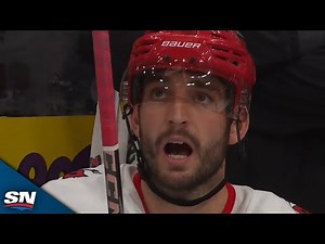 Oilers' Stuart Skinner Makes Incredible Sprawling Save Before Hurricanes Score