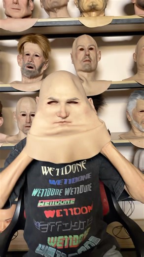 This mask is 99% realistic.#halloween #mask #siliconemask #cosplay