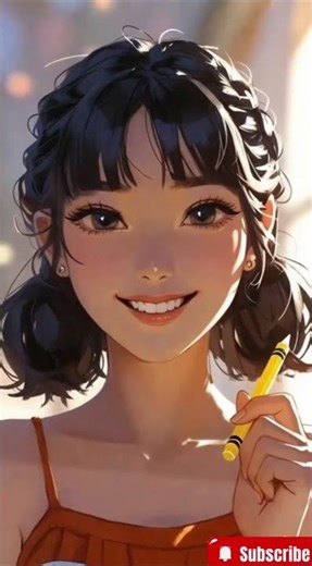 Crayon Unleashed: See Her Draw a World of Pure Imagination!