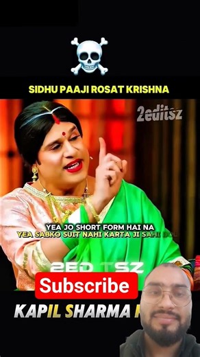 Krishna rost Sidhu paaji 🤯🥶📈 ft.#bollywood #shorts #kapil sharma #rost