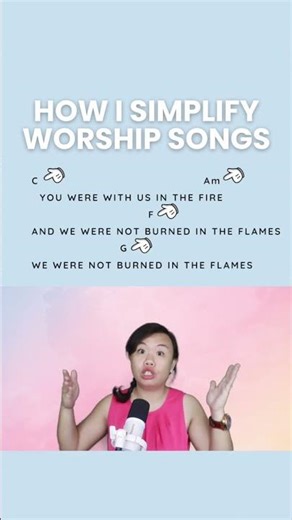 This is how I simplify worship songs for beginners 🎹