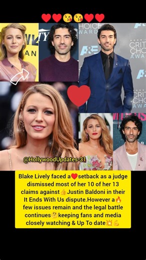 Blake Lively♥️Lawsuit Case Dismissed By Court Judge On Major Claims| #shortsviral #ytshorts #love