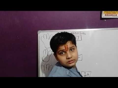 Addition for LKG /UKG kids /math#easy type of addition#finger sums#maths