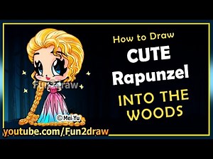 Easy Drawings - How to Draw Disney Princess - Rapunzel Into The Woods - Top Drawing Videos Fun2draw