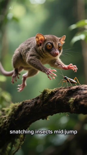 The Dark Tarsier: The Creepy Night Hunter 👀🌙