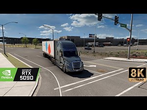 [8K] ATS American Truck Sim – Snowymoon + Raytracing ReShade Ultra Real Graphics
