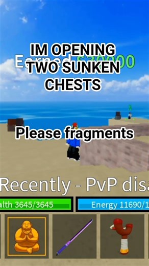opening sunken chest #roblox #bloxfruits #unboxing