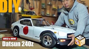 Build a giant RC Datsun 240Z using foam board DIY challenge