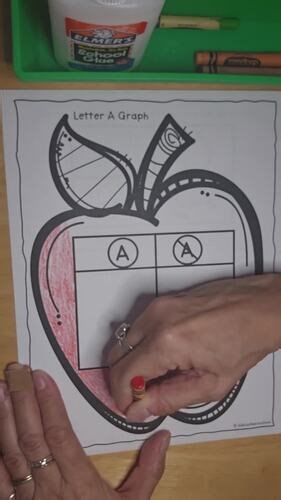 ASL Alphabet Graphs- Letter recognition activity