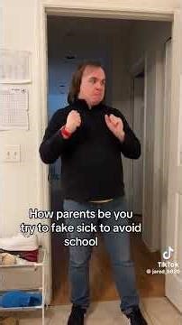 How Parents be you try to fake sick to avoid school be like #belike #howparentsbe #fake #sick #avoid