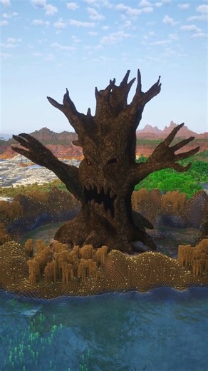 Enchanted Architecture on Instagram: "Tree Monster - Minecraft build Deep within the ancient woods, something stirs... Roots crack, branches twist and the Tree Monster rises. Schematic and world download available in bio. #minecraft #minecraftreels #minecraftbuilds #minecraftideas #minecraftinspiration"