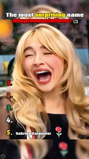 The most surprising name mispronunciations! 📺 #CelebrityNames #PronunciationFail #AwkwardMoments