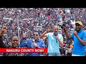 LIVE: Sifuna, Babu Owino, James Orengo and other leaders Mega Rally in Nakuru destroying Kasongo!