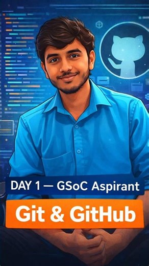 Day 1 as GSoC Aspirant🚀 | Learning Git & GitHub #gsoc #googlesummerofcode #git #github