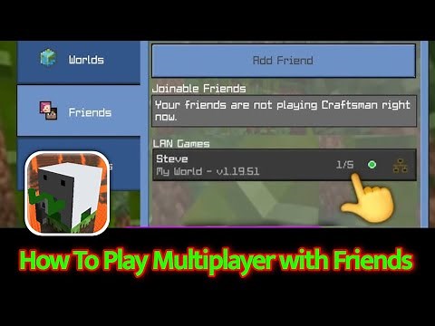 Craftsman How to Play Multiplayer with Friends
