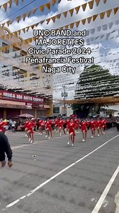 UNC MAJORETTES & BAND Civic Parade 2024 Peñafrancia Festival Naga City #unc #majorette #penafrancia2024 #Festival #parade #nagacity #civicparade | UNC Greyhounds College Majorettes