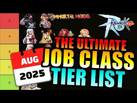 JOB CLASS TIER LIST!! - RAGNAROK M CLASSIC [AUGUST 2025]