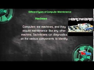 Different Types of Computer System Maintenance