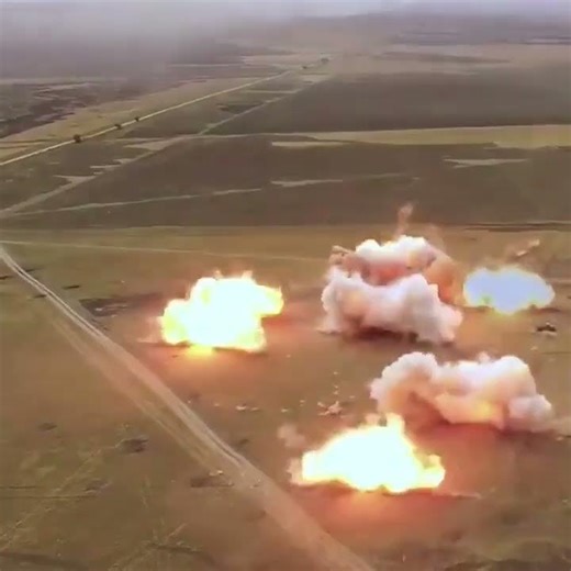 Russian TOS-1A Thermobaric Rocket Launcher in Action | Powerful Missile Launch