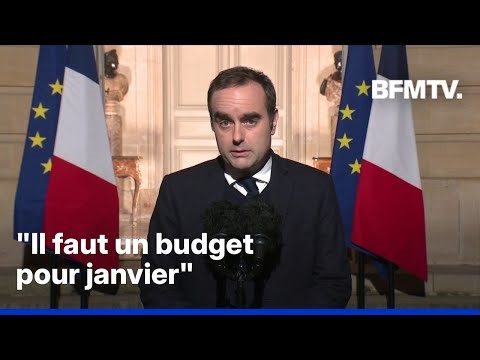 Budget, loi spéciale...L'allocution de Sébastien Lecornu en intégralité