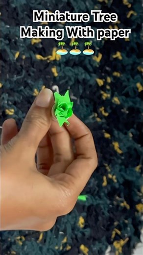 #mini #miniature #tree #papercraft #paper #green #trending #yt #ytshorts #reelsindia #minivlog