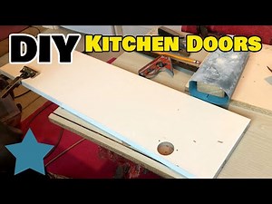 DIY how to make your own kitchen cupboard doors from MDF panels.