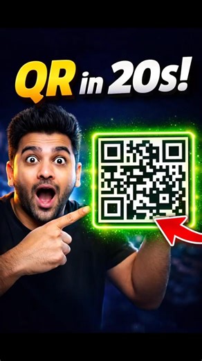 Create QR Code in 20 seconds 🔥 Free & Easy! #QRCode #YouTubeShorts #TechTips