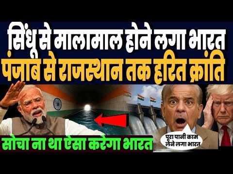 सिंधू नदी के पानी से मालामाल होने लगा भारत, पंजाब से राजस्थान तक आयेगी हरित क्रांति, हिला चीन !