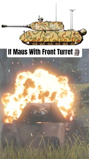 Maus Front Turret 🗿 #warthunder #warthundermeme #gaming