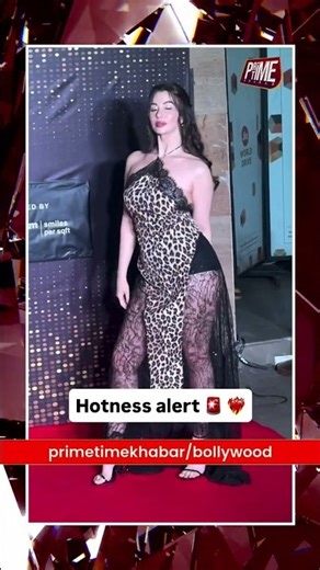 Giorgia Andriani Stuns on Red Carpet at Mid-Day Glitz & Glam Awards