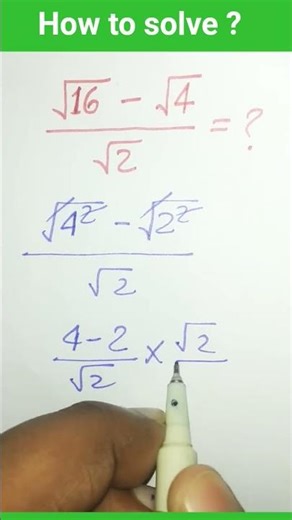 Square Root Fraction #maths #shorts