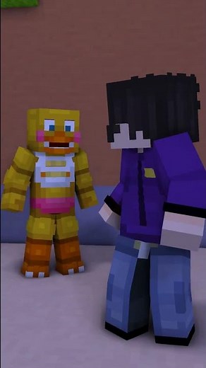 Toy Chica from Five Nights At Freddy's 2 in Minecraft (FNaF | Minecraft Animation)