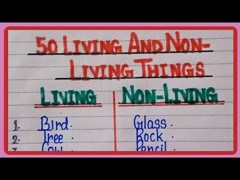 50 Examples of Living and Non Living Things |Names of Living and Non Living Things