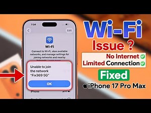 WiFi Not Working on iPhone 17 Pro Max? Fix No Internet Connection!