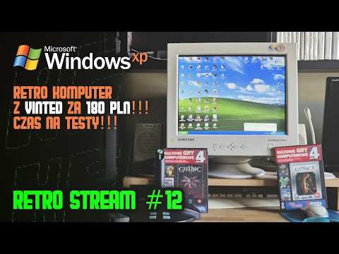🔴LIVE Retro Komputer z VINTED za 180zł (Windows XP SP3) #12 Gothic 1 i 2 vs Retro PC z Vinted!