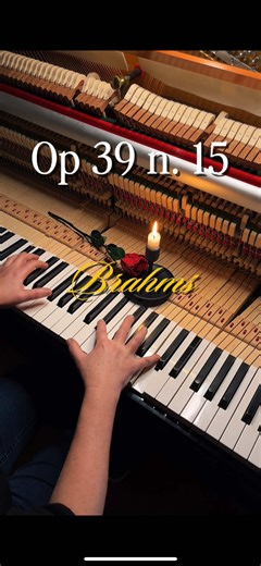 Op 39 n. 15 🎹🕯️ #candlenotes #piano #brahms