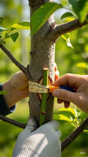 Learn T grafting (T budding) step by step in this short video.#shorts