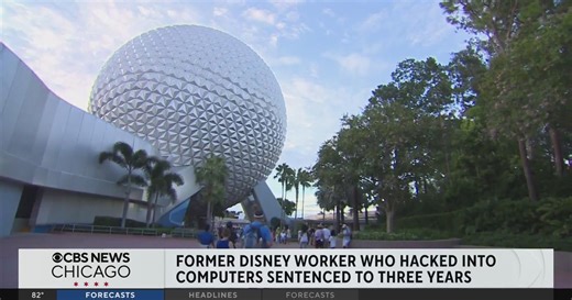 Fired Disney employee gets 3 years in prison for hacking menus
