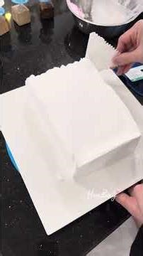 Instructions for piping a rectangular cake batter