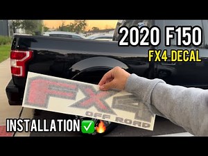 FX4 Decals Tutorial On My 2020 F150 XLT