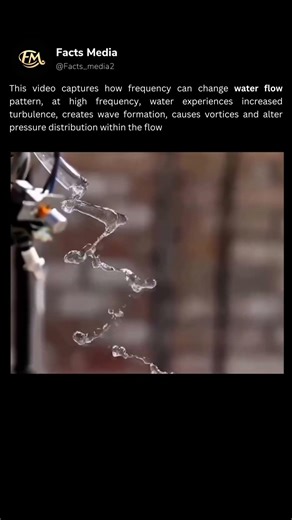 How water flow at increased frequency