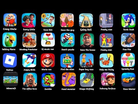 Spranky Survival,Scray Little Prankster,Save The Guy,Freaky Stan,Free Fire,Minecraft,Race Master