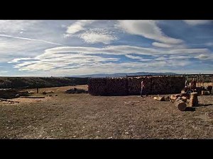 Bucking, Splitting & Stacking Firewood: Vol 2 - Time Lapse #firewood #ranchchores #chainsaw