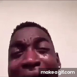 Negro llorando Meme SAD on Make a GIF